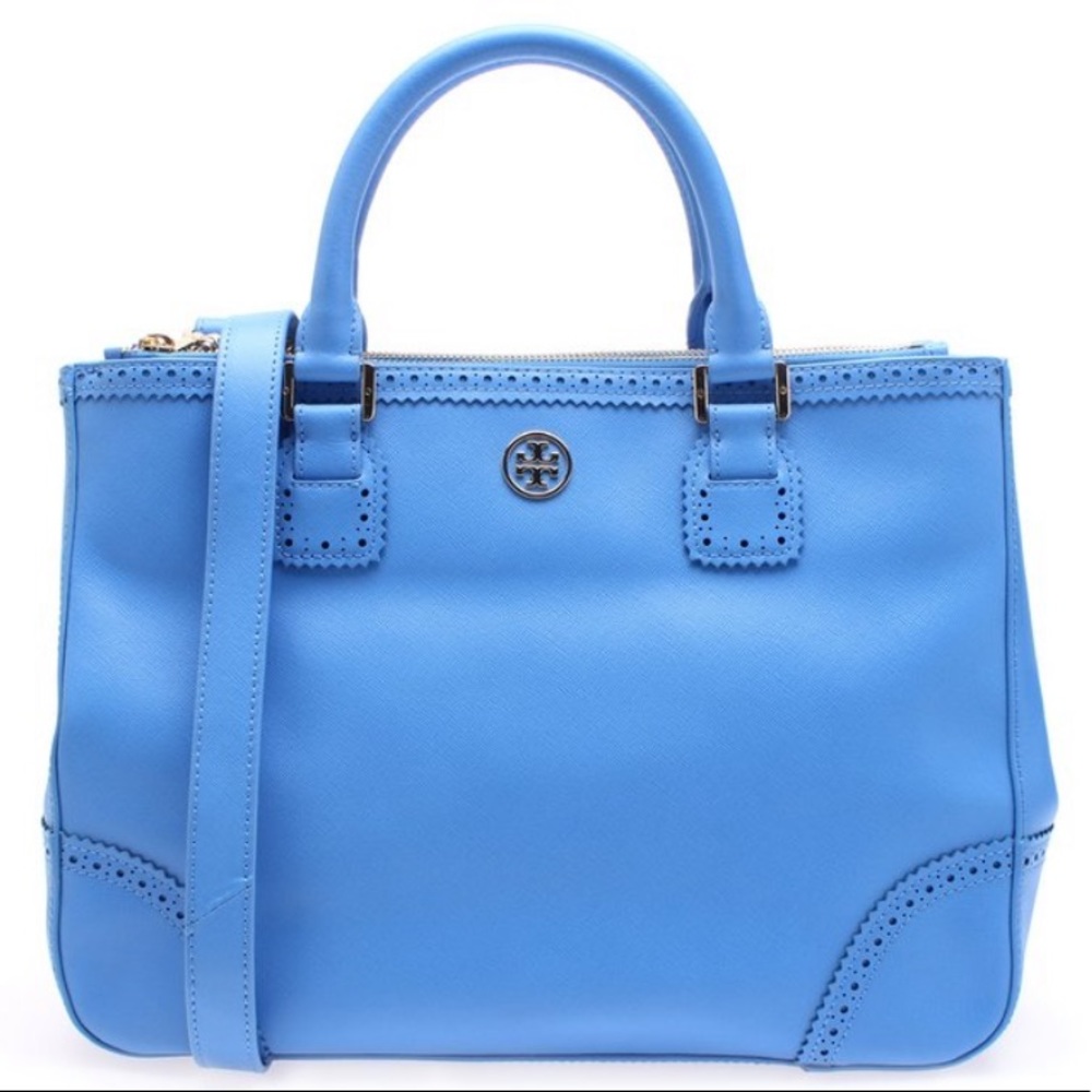 Tory Burch Ocean Breeze Robinson Leather Tote
